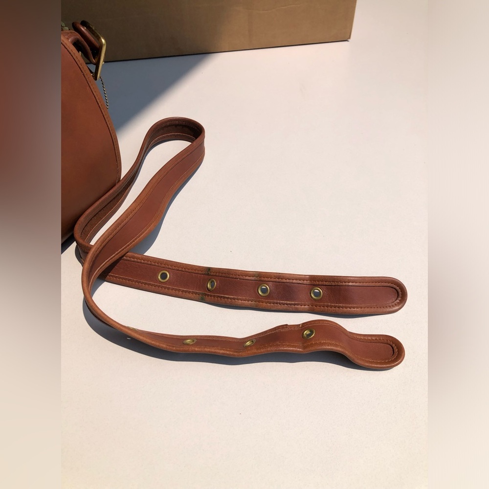 VINTAGE COACH #9951 BRITISH TAN LEATHER PATRICIA’S PURSE WITH HANGTAG - Picture 16 of 16